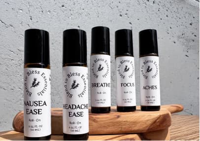 Essential oil roller blends by Blend to Bless Essentials